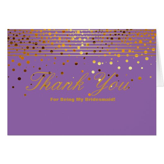 金ゴールドストライプグリッターは私の花嫁感謝してい (正面横)