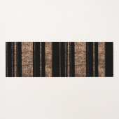 金ゴールドストライプグリッター ヨガマット (裏面(横))