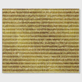 金ゴールドストライプグリッター ラッピングペーパー (フラット)