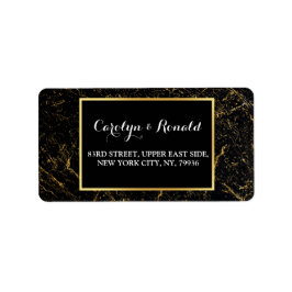 金ゴールドストライプタイポグラフィブラック ラベル