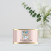 金ゴールドストライプバラ金ゴールドベーカリーハンドツール 名刺 (スタンド正面)