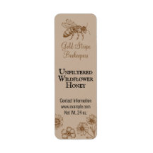 金ゴールドストライプミツバチフローラスモールハニージャー