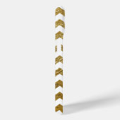 金ゴールドストライプモノグラムの Case-Mate iPhoneケース (裏面 / 右)