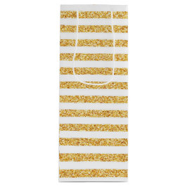 金ゴールドストライプ抱き枕 ワインギフトバッグ