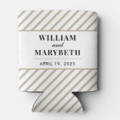 金ゴールドストライプ結婚の 缶クーラー (裏面)