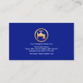 金ゴールドストライプ配管配管配管配管設備 名刺 (裏面)