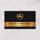 金ゴールドストライプ金ゴールド蛇口ロゴ配管配管配管配管配管配管配管 名刺 (正面)