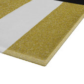 金ゴールドストライプ、パタストライプのーン、線、名前 カッティングボード (角)