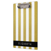 金ゴールドストライプ、パタストライプのーン、線、名前 クリップボード (左)