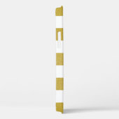 金ゴールドストライプ、パタストライプのーン、線、名前 Case-Mate iPhoneケース (裏面 / 右)