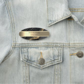 金ゴールドストライプ、パールズブラックマーブル金ゴールドシークイン 名札 (インサイチュ)