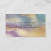 金ゴールドストライプ、フローラ裁縫カラフル機 名刺 (裏面)