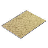 金ゴールドストライプ:抽象芸術ヴィンテージの背景 ノートブック (左側)