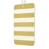 金ゴールドストライプ、白ストライプ色、パタストライプのーン カーエアーフレッシュナー (左)