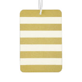 金ゴールドストライプ、白ストライプ色、パタストライプのーン カーエアーフレッシュナー (裏面)