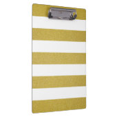 金ゴールドストライプ、白ストライプ色、パタストライプのーン クリップボード (右)