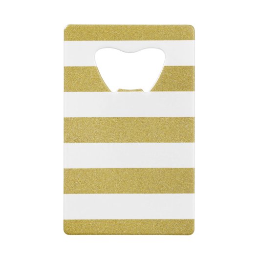 金ゴールドストライプ、白ストライプ色、パタストライプのーン クレジットカード栓抜き (裏面)