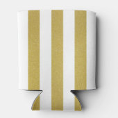 金ゴールドストライプ、白ストライプ色、パタストライプのーン 缶クーラー (裏面)