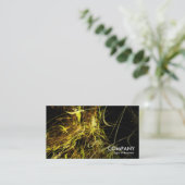 金ゴールドストランドフラクタル 名刺 (スタンド正面)