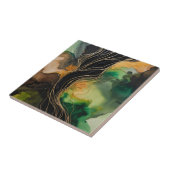 金ゴールドストランド抽象芸術 タイル (側面)