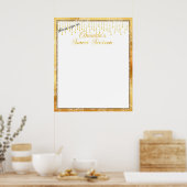 金ゴールドストリングスSweet sixteen輝く星 ポスター (キッチン)