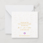 金ゴールドストリングライトクリスマス新年企業のNo ノートカード (裏面)