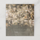 金ゴールドストリングラ素朴イツウッドバ結婚ーン プレイスカード (外部開封)