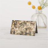 金ゴールドストリングラ素朴イツウッドバ結婚ーン プレイスカード (裏面)