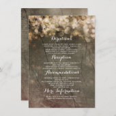 金ゴールドストリングラ素朴イ結婚トの詳細 エンクロージャーカード (正面/裏面)