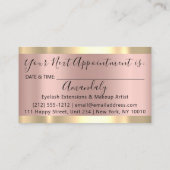 金ゴールドストロークマーブル美しいショップバラスパ 名刺 (裏面)