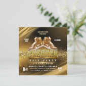 金ゴールドスニーカーパーティの招待状 招待状 (スタンド正面)