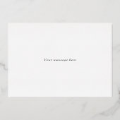 金ゴールドスネフビットエレガントエクスモノグラムのトラン 箔招待状 (裏面)