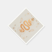 金ゴールドスネークタロットカードサンムーンbbqセアンスパーティー スタンダードカクテルナプキン (角)