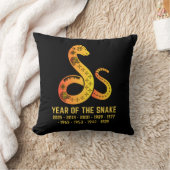 金ゴールドスネーク〔占星術の〕十二宮図ブラックのグラデーション年 クッション (ブランケット)