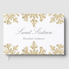 金ゴールドスノーフレークウィンタースウィート16 ゲストブック