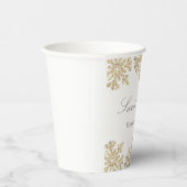 金ゴールドスノーフレークウィンタースウィート16 紙コップ (右)