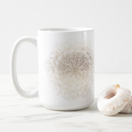 金ゴールドスノーフレーククリスマスホリデーコーヒーマグ コーヒーマグカップ