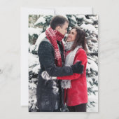 金ゴールドスノーフレークスアーチクリスマスパーティー 招待状 (裏面)