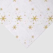 金ゴールドスノーフレークスクリスマスティッシュペーパー 薄葉紙 (詳細)