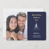 金ゴールドスノーフレークスパークルトゥフォトブルー シーズンカード (裏面)