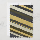 金ゴールドスノーフレークリースビジネスホリデーカード シーズンカード (裏面)