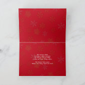 金ゴールドスノーフレーク事務所フォトクリス企業のマス シーズンカード (内部)