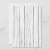 金ゴールドスノーフレーク企業のホリデークリスマスパーティー 招待状 (裏面)