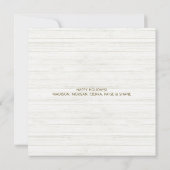 金ゴールドスノーフレーク喜びスクリプト3フォトコラージュ シーズンカード (裏面)