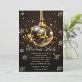金ゴールドスノーフレーク、クリスマスボール2022社 招待状 (スタンド正面)