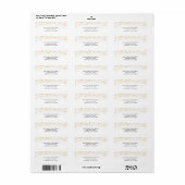 金ゴールドスノーフレーク・メリークリスマス ラベル (フルシート)