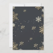 金ゴールドスノーフレーク、金ゴールドボールダークカンパニー 招待状 (裏面)