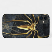 金ゴールドスパイダーブラック大理石ケースメイト Case-Mate iPhoneケース (裏面(横))
