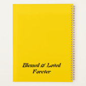 金ゴールドスパイラルイエローノート プランナー手帳 (裏面)