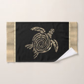 金ゴールドスパイラルカメ バスタオルセット (ハンドタオル)